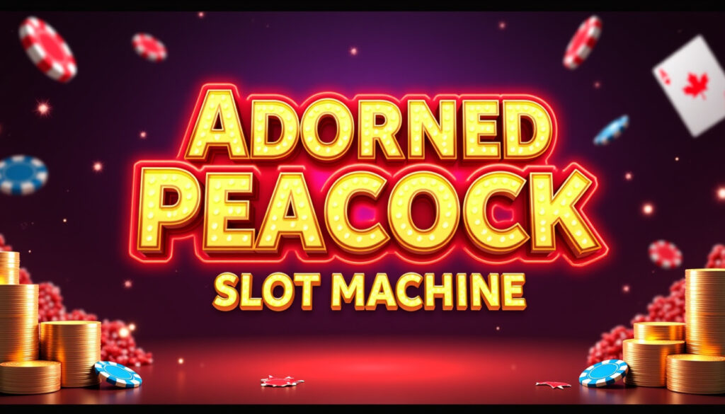 Adorned Peacock Slot Machine