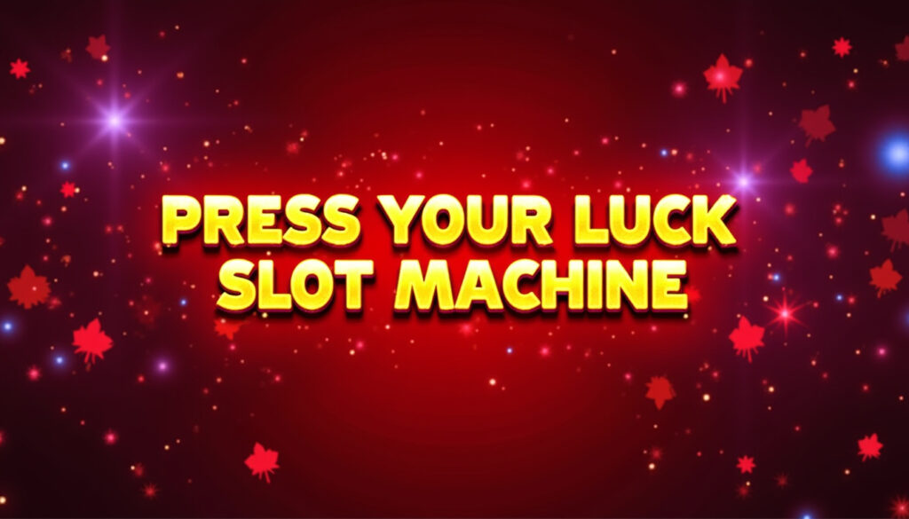 Press Your Luck Slot Machine